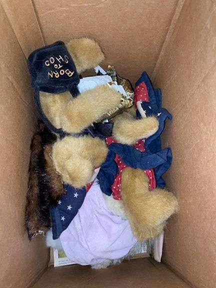 Box of Boyds Bears Collection