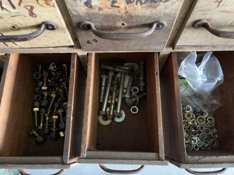 Wooden Storage Bin with Hardware
