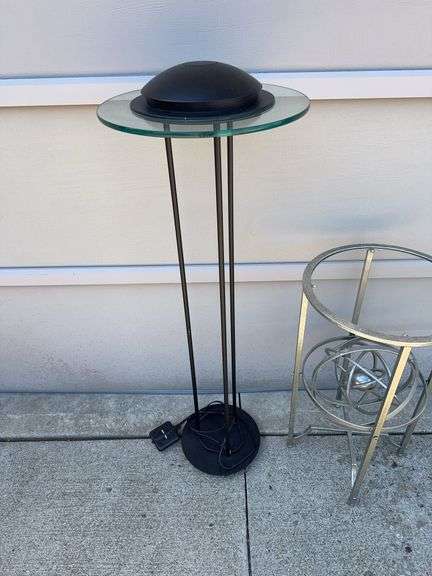 Large Saturn Floor Lamp and Night Stand