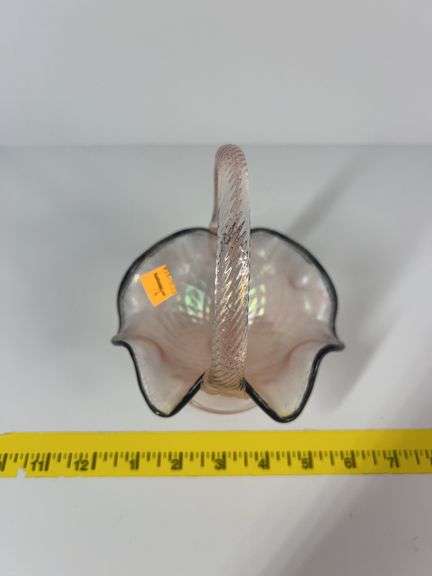 Fenton Pink Basket