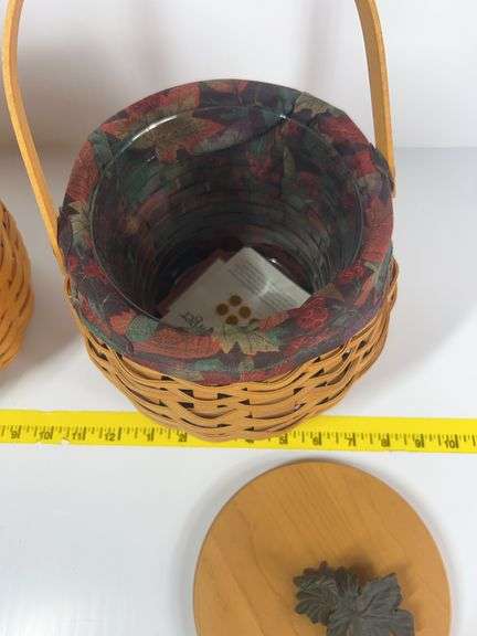 2 Longaberger Fall Fields Baskets