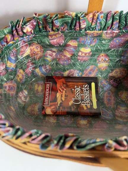 Longaberger Tall Basket, Longaberger Easter Basket, Longaberger 1999 Horizon of Hope Basket