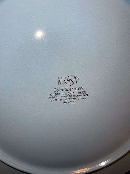 Mikasa Color Spectrum Colonial Blue Plates