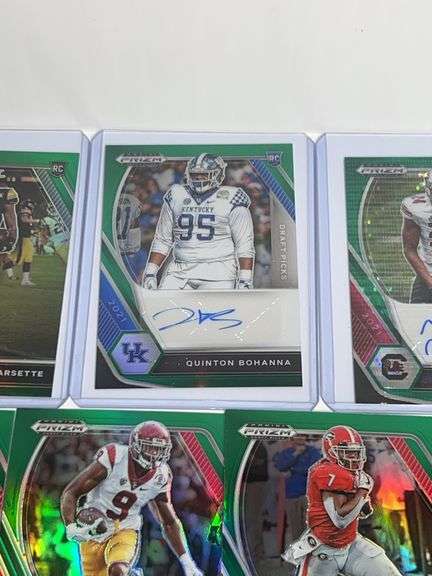 Assortment of College Football Trading Cards