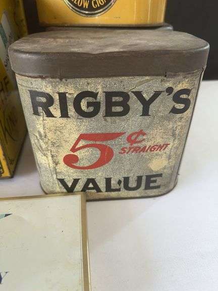 Old Cigar and Tobacco Tins