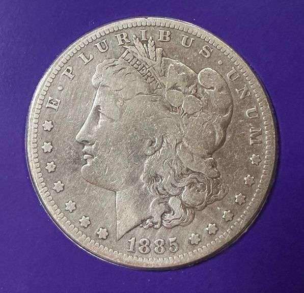 Lot of Two (2) Morgan Silver Dollars with Commemorative Cards & Stamps
