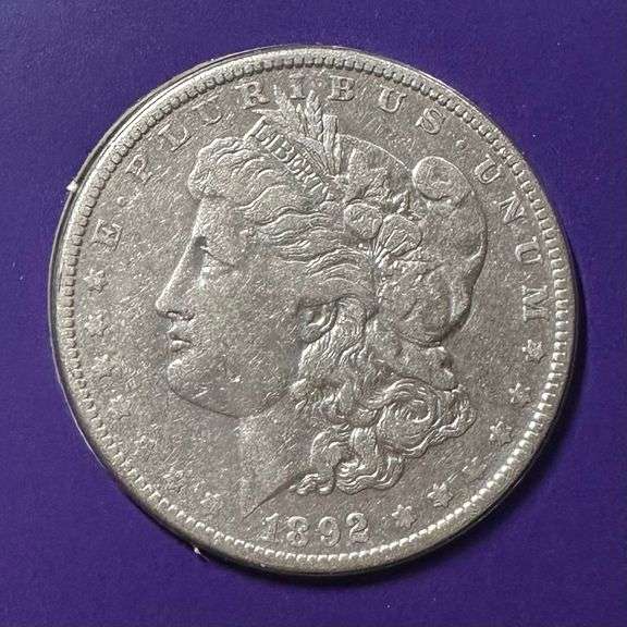 Lot of Two (2) Morgan Silver Dollars with Commemorative Cards & Stamps