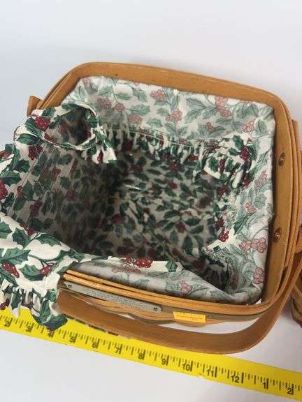 Longaberger Cranberry Basket, Fathers Day Basket, Woven Memories Basket