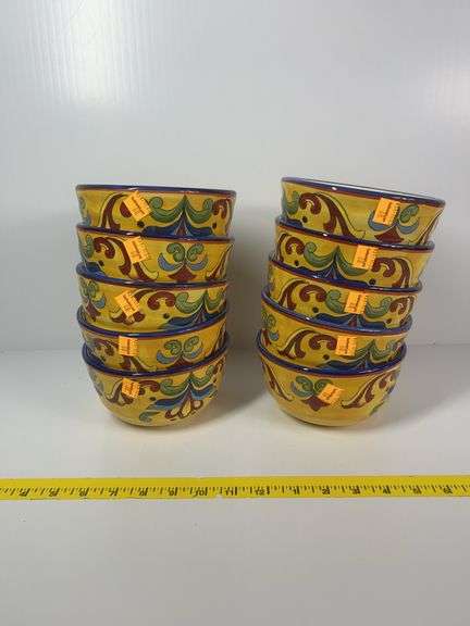 Maxcera Yellow Talavera Bowls