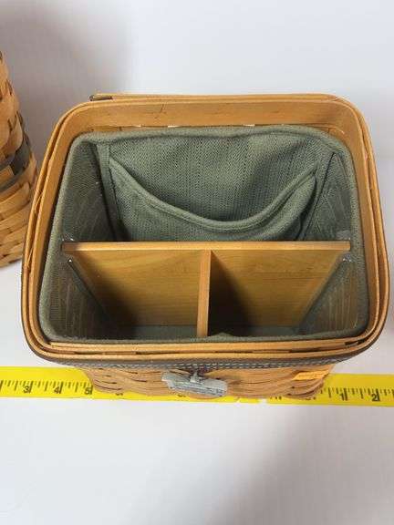 Longaberger Collectors Club Membership Charter Member Basket, Longaberger Father’s Day Caddy Basket,