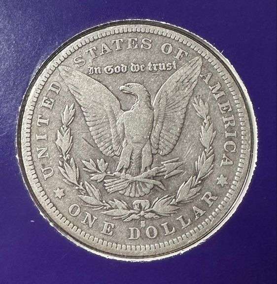 Lot of Two (2) Morgan Silver Dollars with Commemorative Cards & Stamps