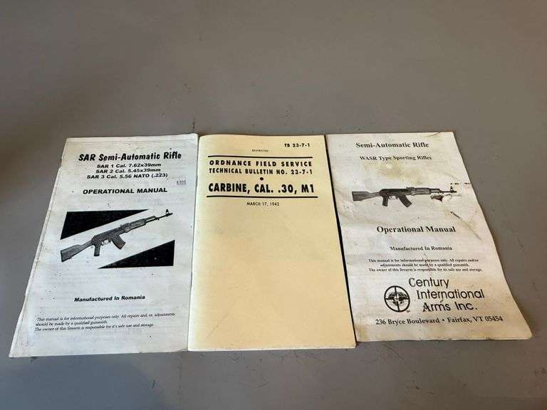 3 FIREARM MANUALS