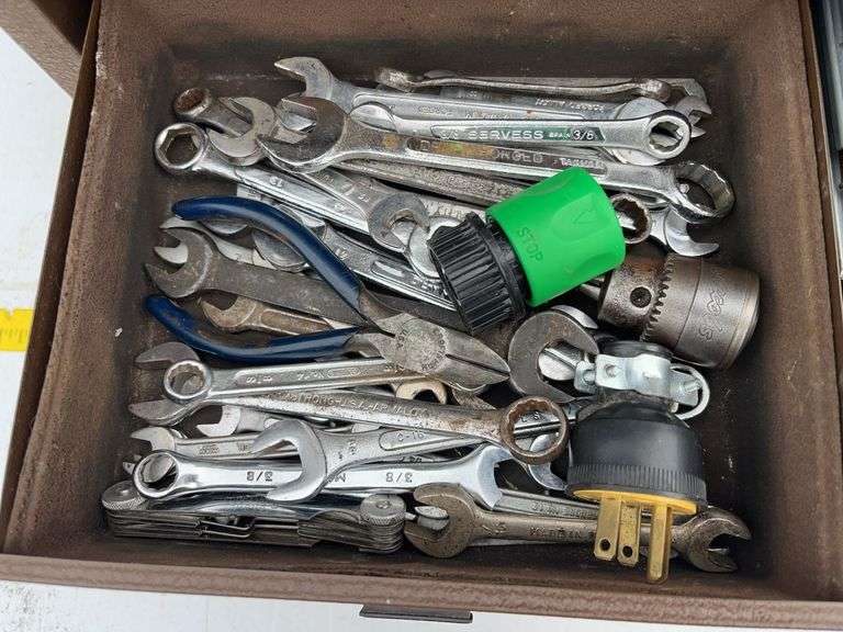 Toolbox with Variety of Tools