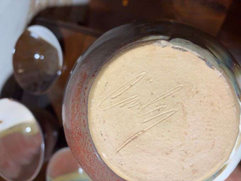 (6) pottery dishes - some from Roscoe Village