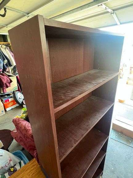 Unmarked Wooden Bookshelf