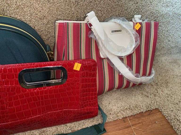NY&C Faux Leather Handbag, Longaberger Purse, Heavy Duty Bag
