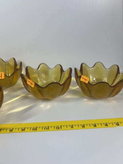 Vintage Blenko Lotus Bowl Set