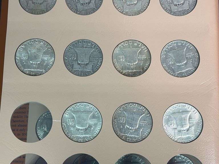 1948-1964 Franklin Silver Half Complete Set
