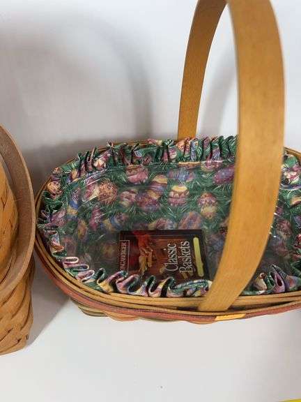 Longaberger Tall Basket, Longaberger Easter Basket, Longaberger 1999 Horizon of Hope Basket