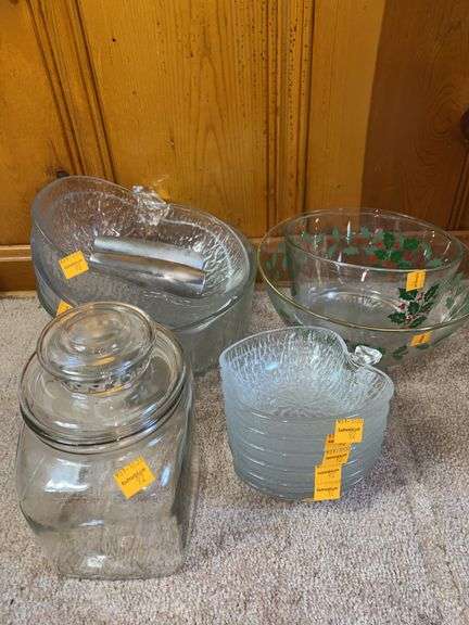 Assorted Clear Glassware