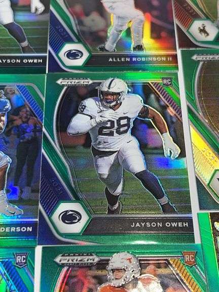 Assortment of College Football Trading Cards