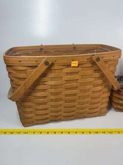 Longaberger Tall Basket, Longaberger Easter Basket, Longaberger 1999 Horizon of Hope Basket