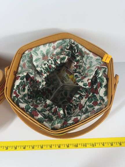 2001 Longaberger Shining Star Christmas Basket, 1997 Longaberger Snowflake Christmas Basket
