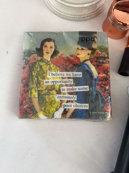 Pottery Barn Clock, Wax Warmer, Ronda Decor Plate, and other misc.