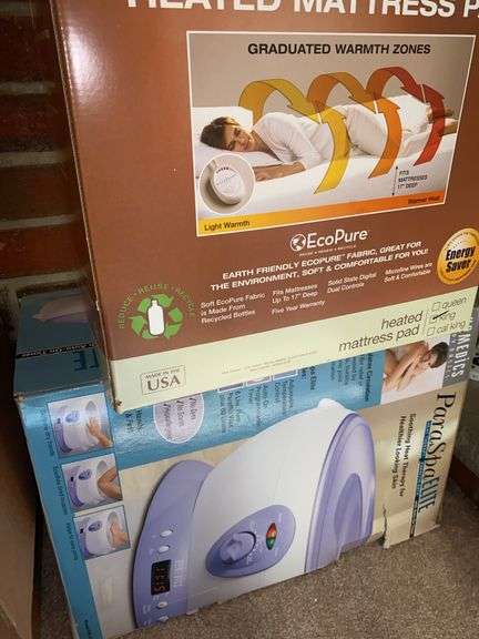 Homedics Bubble Bliss Deluxe Footbath, Homedics ParaSpa Elite, RestWarmer Heated Mattress Pad