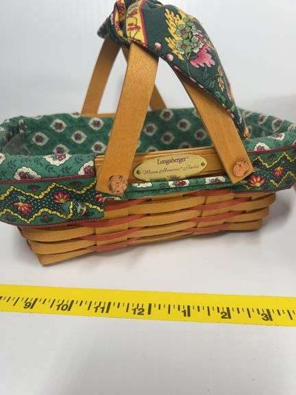 2000 Longaberger Woven Memories Basket, Longaberger Vintage Mother’s Day Basket, 2002 Longaberger Au