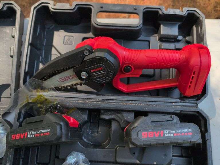 Dragro electric mini chain saw and pruning shears