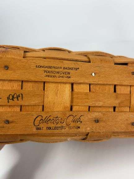 Longaberger Hope Basket, Sleigh Basket, Harvest Basket, Collectors Club Basket