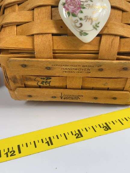 Longaberger Tall Basket, Longaberger Easter Basket, Longaberger 1999 Horizon of Hope Basket