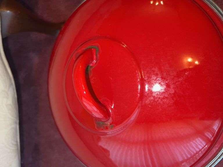 Unmarked Red Stock Pot, West Bend Electric Wok (NO CORD)