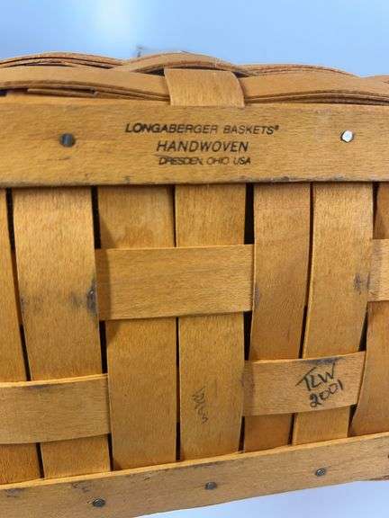 Longaberger Collectors Club Membership Charter Member Basket, Longaberger Father’s Day Caddy Basket,