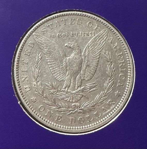 Lot of Two (2) Morgan Silver Dollars with Commemorative Cards & Stamps