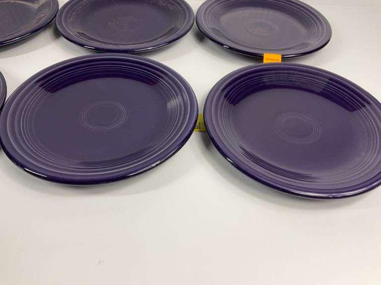 (8) Dark Blue Fiesta Ware Dishes