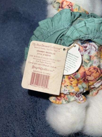 Longaberger Collectors Club 2003 Boyd Bear, Small Plush Rabbit, #1 Grandma Special Edition Boyd Bear