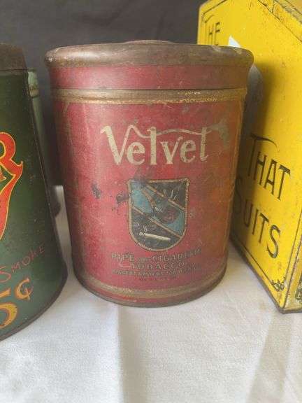 Old Cigar and Tobacco Tins