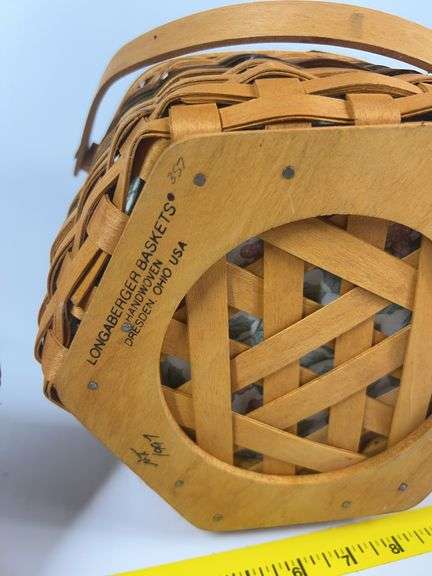 2001 Longaberger Shining Star Christmas Basket, 1997 Longaberger Snowflake Christmas Basket