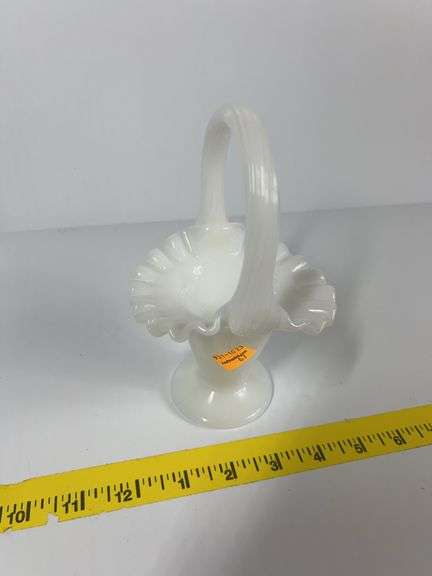 Fenton Milk Glass Basket
