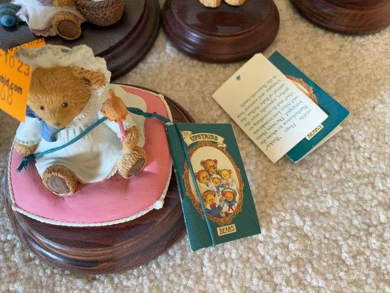 (13) Upstairs Downstairs Bears Figurines