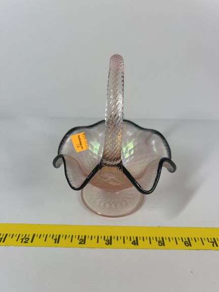 Fenton Pink Basket