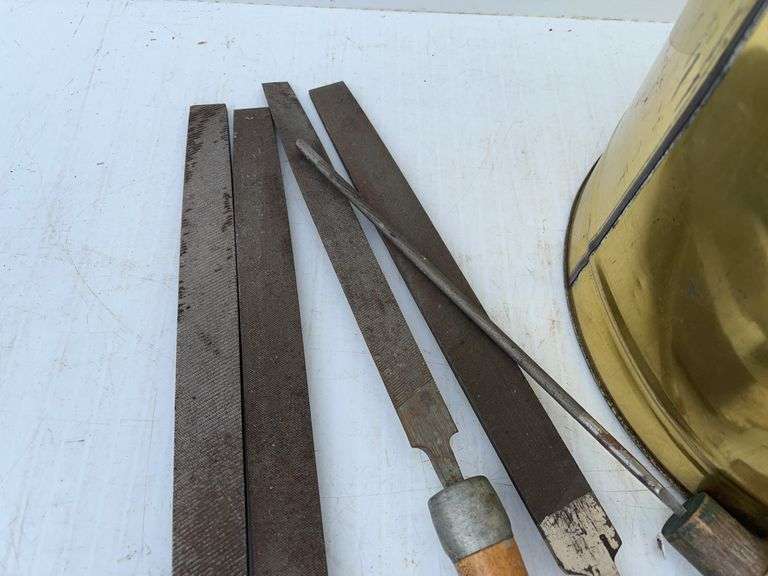 Bucket with Files and Chisels