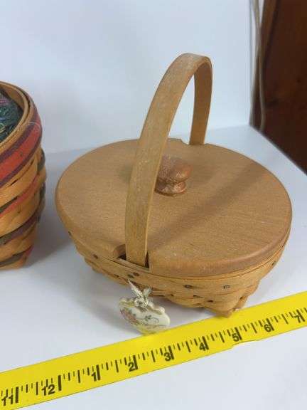 Longaberger Tall Basket, Longaberger Easter Basket, Longaberger 1999 Horizon of Hope Basket