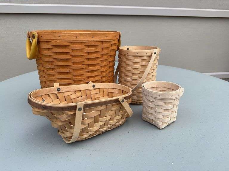 (4) Longaberger Baskets