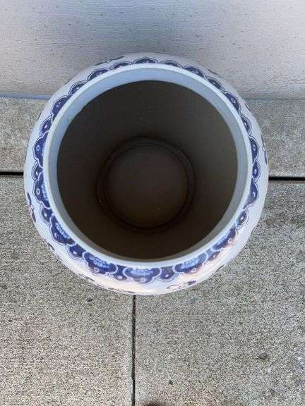 Large Oriental Chinese Porcelain Spice Jar 26” H