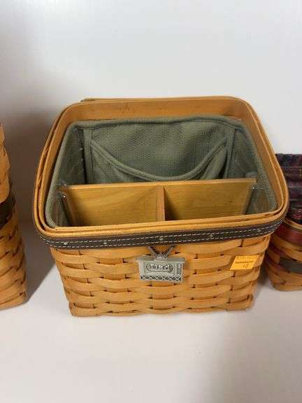 Longaberger Collectors Club Membership Charter Member Basket, Longaberger Father’s Day Caddy Basket,