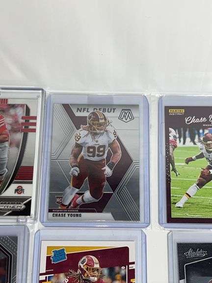 (6) Chase Young Football Trading Cards