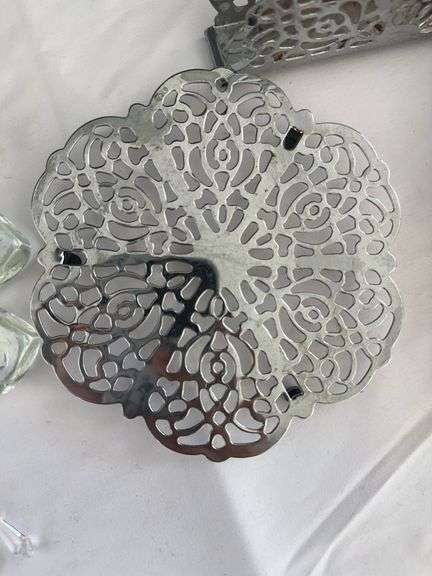 (2) Bowls, Canister, Leaf Decor, and other misc.